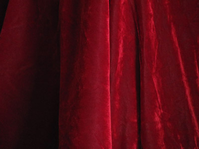 Curtain Velvet Red 3m X3m X 1, Deep Red Velvet Curtains