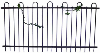 Cemetery Fence Section Iron  (1.2m x 2.3m)
