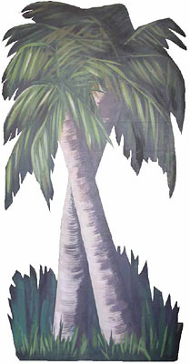 Palm Tree Cut out (H: 2.4m x W: 1.2m)