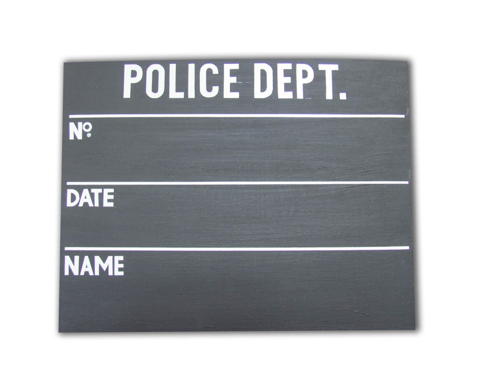 Police Mugshot Board (0.34 x 0.26) - First Scene - NZ's largest prop &  costume hire company.