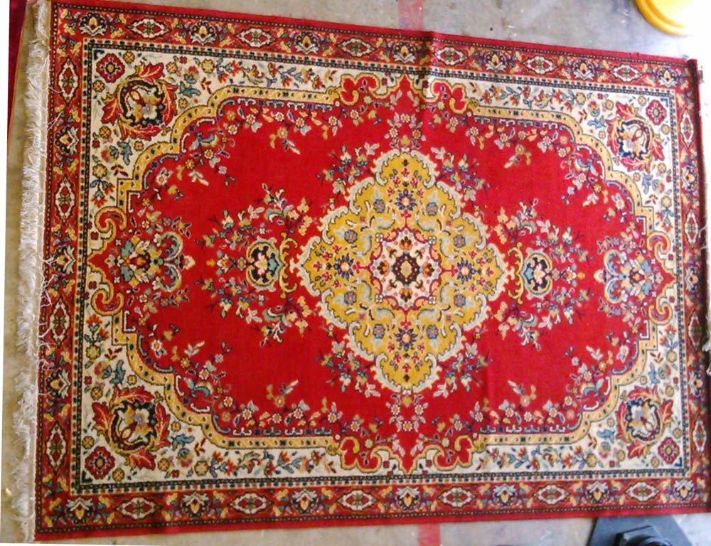 Rug #337 Persian Red, Beige & Blue (1.9m x 2.85m)