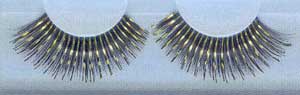 Eyelashes black gold