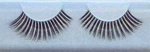 Eyelashes black silver