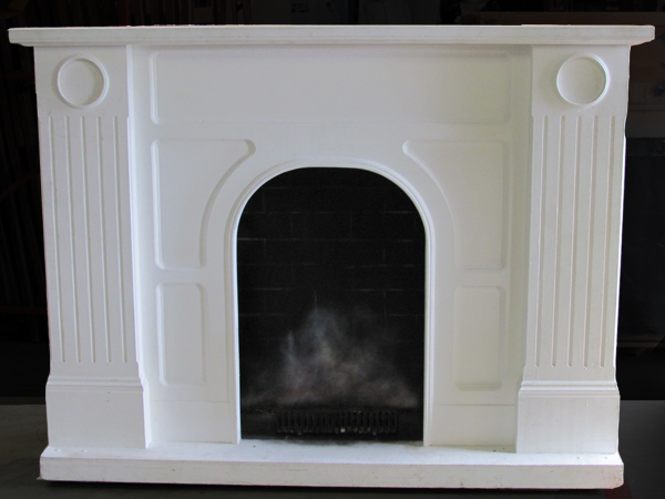 Fireplace #5 White (H: 1.92m x W: 1.45m x D: 0.55m)