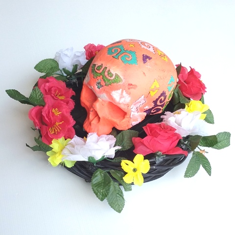 Day of the Dead Skull Orange