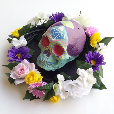 Day of the Dead Skull Green