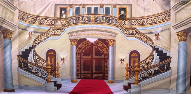 Mansion Interior  Backdrop 6 x 3m