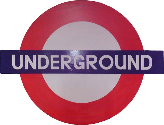 SIGN: London Underground (W: 1.23m x H: 0.93m)
