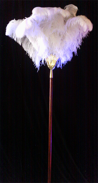 Feather Fan White Ostrich Feathers (2 available)