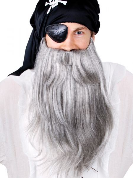 Pirate Beard Jumbo Grey