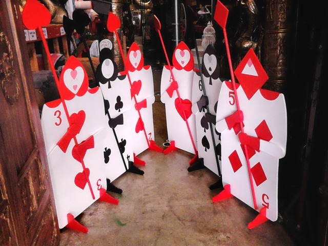Card Soldiers (H: 1.55m x W: 0.8m)