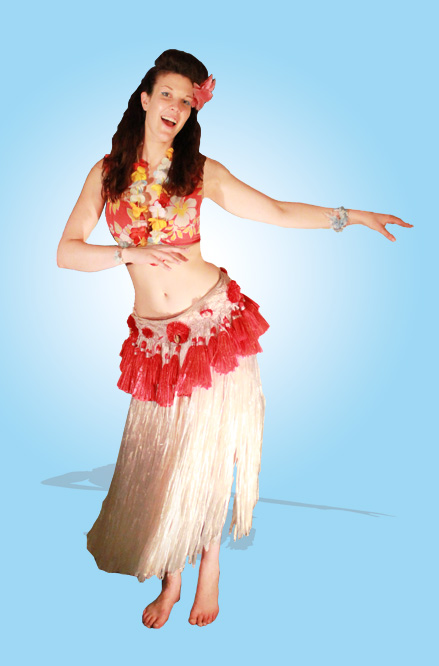 Pinup Hula Girl