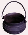 Cauldron Small Black Metal w Lid (H15cm x D20cm) [x=6]