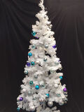 Christmas Tree White (H: 1.8m) decorated
