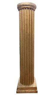 Column (F) Doric Polystyrene Gold (H: 2.2m W: 0.55m)