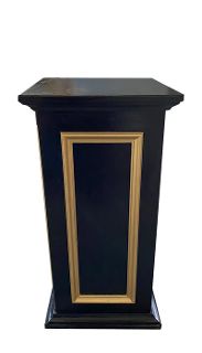 Plinth (E) Black and Gold (H: 0.9m W: 0.46m)
