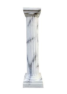 Column (I) Doric Plastic Marbled (H: 1.24m W: 0.33m)