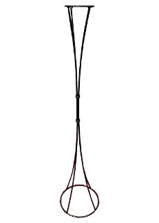 Standing Candelabra Black Ring Base and Top 1pt (H: 1.25m)