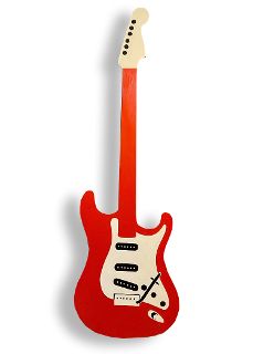 Guitar Large Cut-out Red (H: 1.8m x W: 0.5m)