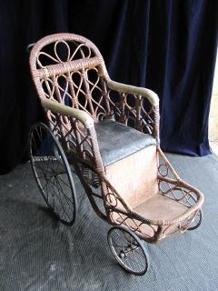 Wheelchair (F) Old Cane Frame (H: 1m W: 0.53m D: 1m)