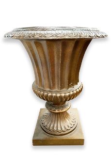 Urn (D) Copper (H: 58cm x base W: 25.5cm x D: 25.5cm x Top Dia: 45cm)