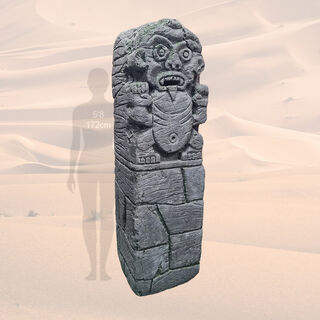 Mayan Statue/Indiana Jones (H: 2m x D: 0.6m x W: 0.6m)
