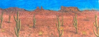 Red Desert Backdrop (W: 8m x H: 3m)