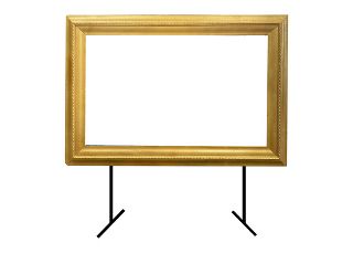 Giant Frame #1 Gold w/ Stand (W: 1.96m x H: 1.37m (1.56m x 1m internal))