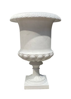 Urn (O) White Large (H: 1.1m x Widest Dia: 0.75m)
