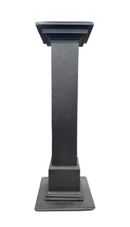 Black Plinth (K) Wooden Square Black (H: 1m W: 0.35m)