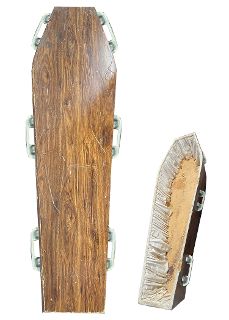 Coffin #10 Woodgrain Old - Battered (L: 1.8m x W: 0.8m x H: 0.4m)