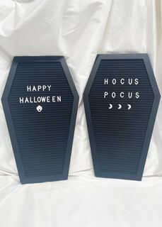 Coffin Sign Board w/ letters (H: 43cm W: 26cm)
