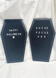 Coffin Sign Board w/ letters (H: 43cm W: 26cm)