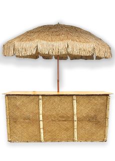Island Bar Large Square w/ Large Umbrella (H: 1.1m x W: 2.1m x D: 0.9m)