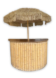 Island Bar Medium Round w/ Umbrella (H: 1.07m [2.2m with umbrella] x W: 1.67m x D: 0.75m)