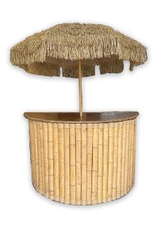 Island Bar Medium Round w/ Umbrella (H: 1.07m [2.2m with umbrella] x W: 1.67m x D: 0.75m)