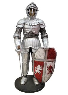 Knight Silver (H: 2m W: 1m x D:0.8m. Base Dia: 0.74m)