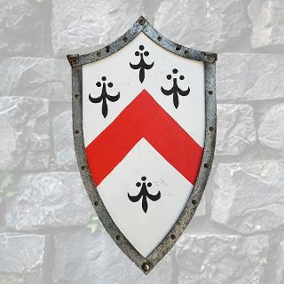 Shield Red White (H: 75cm W: 43cm)