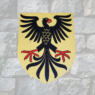 Shield Medieval German Eagle (H: 66cm W: 60cm)