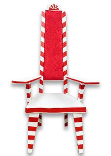 Candy Stripe Throne (H: 1.7m x W: 0.8m x D: 0.7m)