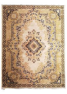 Rug #317 Persian Cream, Brown & Green (1.2m x 1.6m)