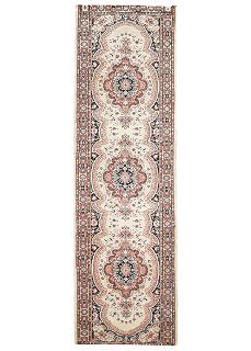Rug #312 Persian Runner Cream, Pink, Black & Grey (0.8m x 3.1m)