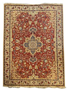 Rug #305 Persian Red, Beige & Blue (2.4m x 3.3m)