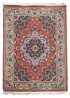 Rug #501 Persian Red, White, Blue & Black (1.6m x 2.3m)