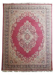 Rug #303 Persian Red, Blue & Beige (2m x 2.9m)