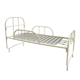 Bed Frame #3 Single Cream w/ Sides (H: 1.2m x L: 1.8m x W: 0.9m)