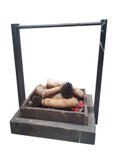 Firepit w/ Logs 