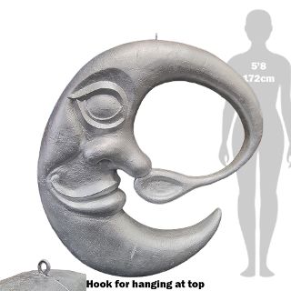 Moon with a Spoon - Studio 54 (H: 1.5m x W: 1.3m )