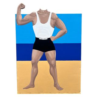 Beach Scene Photo-Op - Male (H: 1.54m x W: 1.1m D: 0.65m)