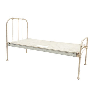 Bed Frame+Base #1 Single Child White (H: 1.02m x W: 0.77m x L: 1.6m)